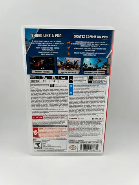 Tony Hawk's Pro Skater 3 + 4 Nintendo Switch