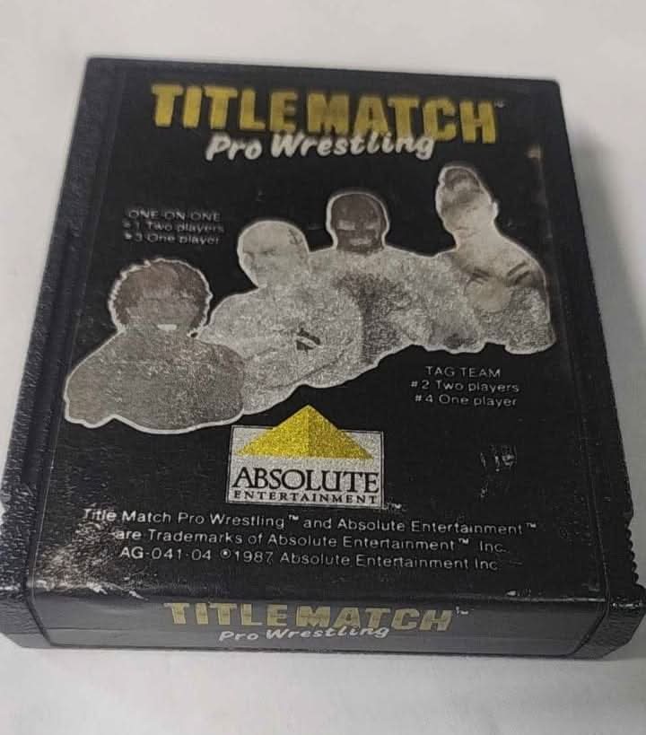 Title Match Pro Wrestling atari 2600 jeux video game-x