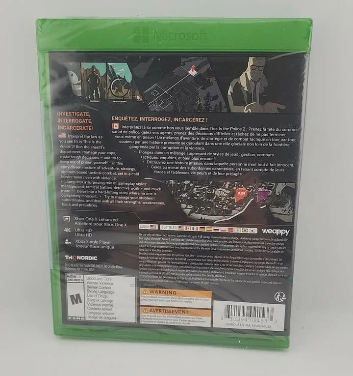 This is the Police II 2 Xbox One Xone