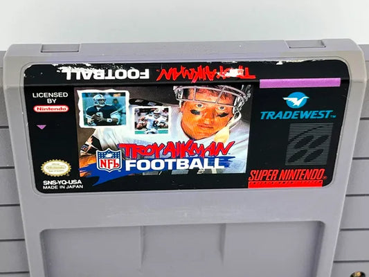 Troy Aikman NFL Football Super Nintendo SNES