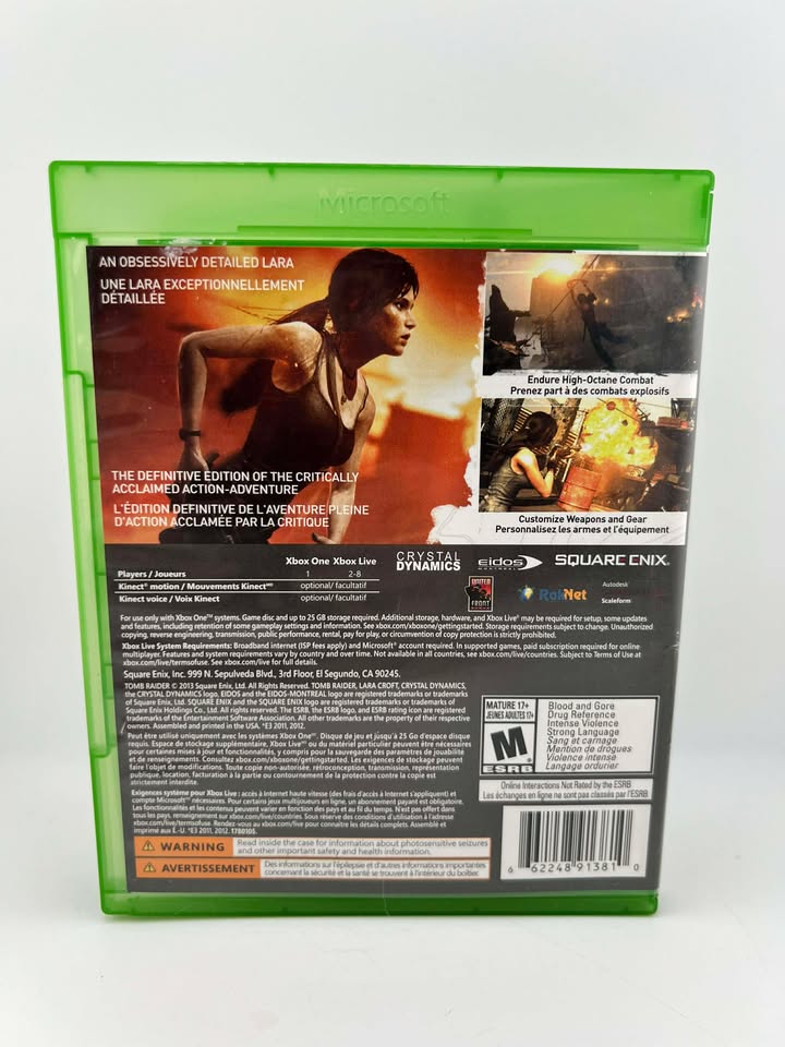 Tomb Raider Definitive Edition Xbox One XONE
