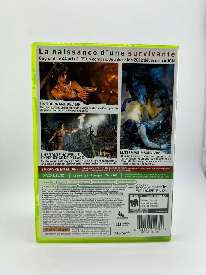 Tomb Raider Xbox 360 X360