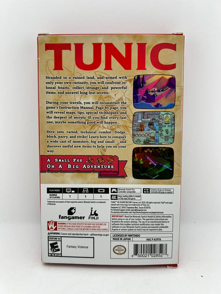 Tunic Deluxe Edition Nintendo Switch