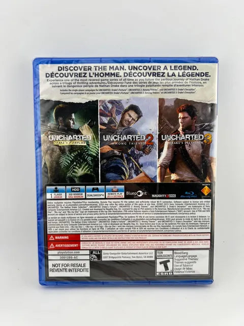 Uncharted the Nathan Drake Collection Playstation 4 PS4