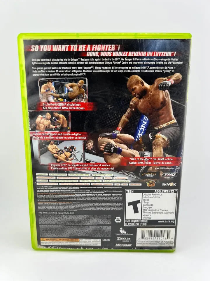 UFC 2009 Undisputed George St-Pierre Cover Xbox 360 X360