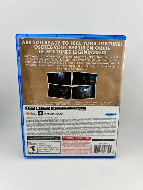 Uncharted: Legacy of Thieves Collection Playstation 5 PS5