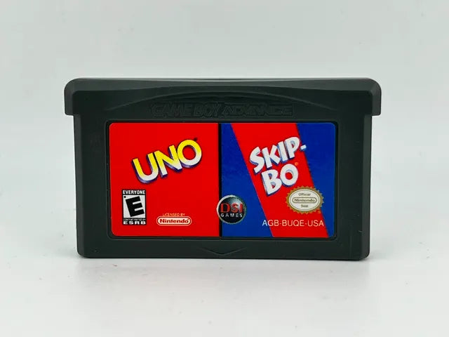 Uno and Skip-Bo Game Boy Advance GBA