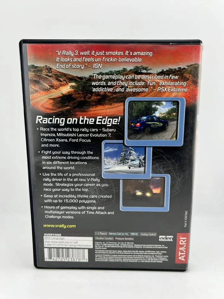 V-RALLY 3 PLAYSTATION 2 PS2