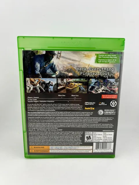 Watch Dogs 2 Xbox One Xone