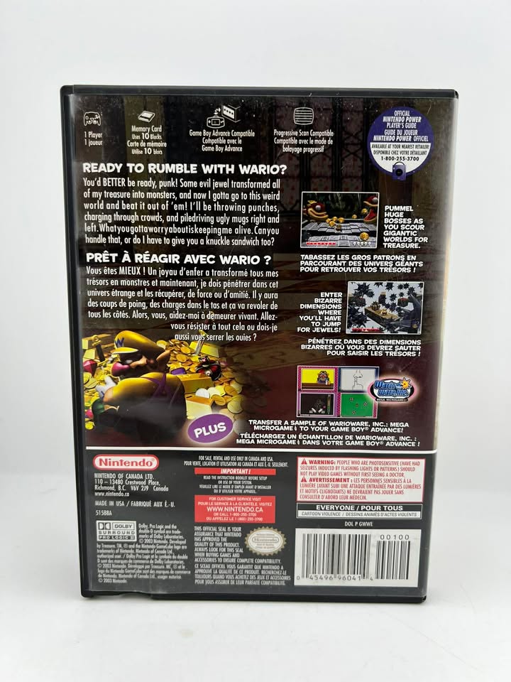 Wario World Nintendo Gamecube NGC