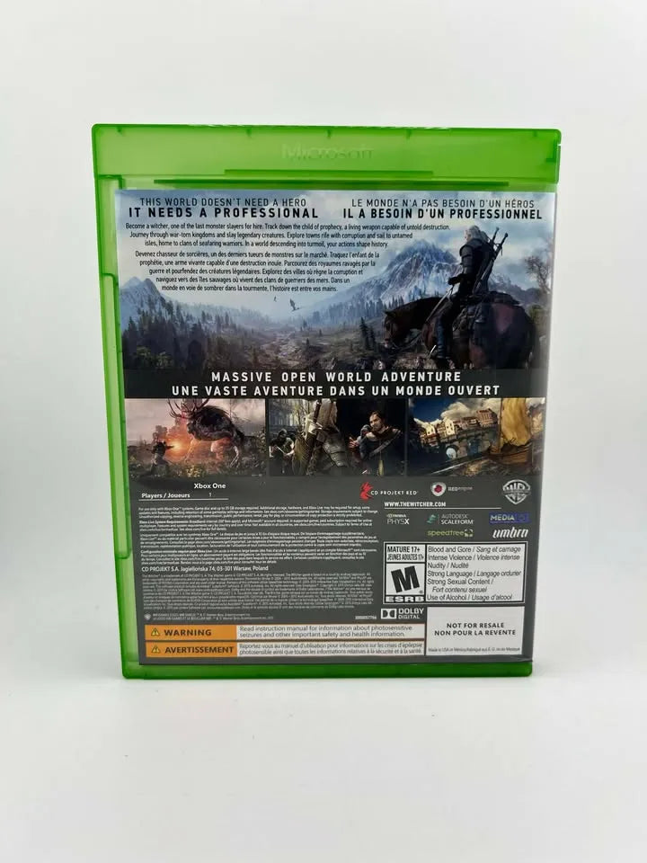 The Witcher 3: Wild Hunt Xbox One XONE