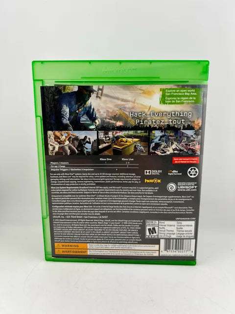 Watch Dogs 2 Xbox One Xone