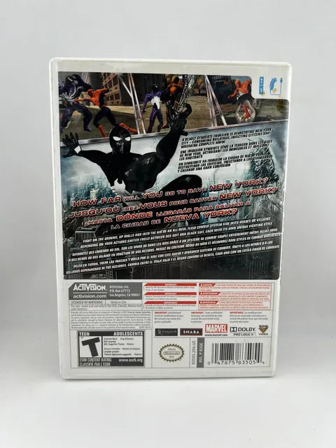 Spiderman Web of Shadows Nintendo WII