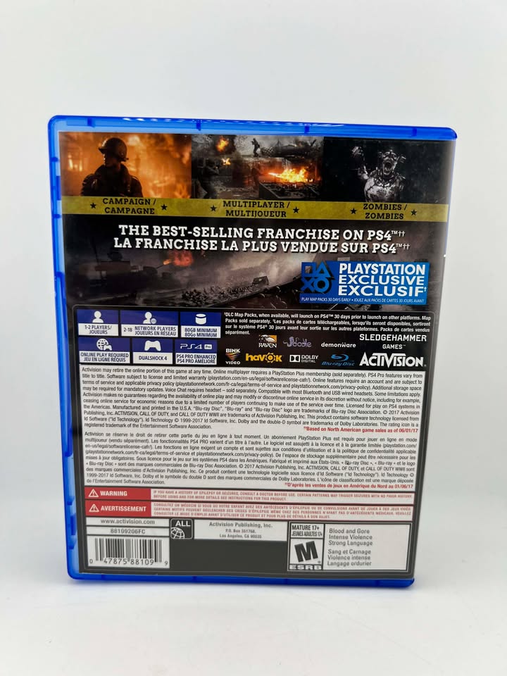 Call of Duty WWII Playstation 4 PS4