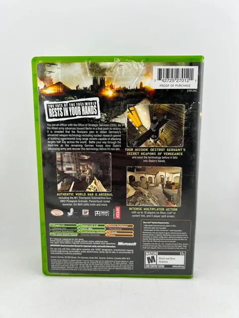 World War II 2 Combat Road To Berlin Xbox