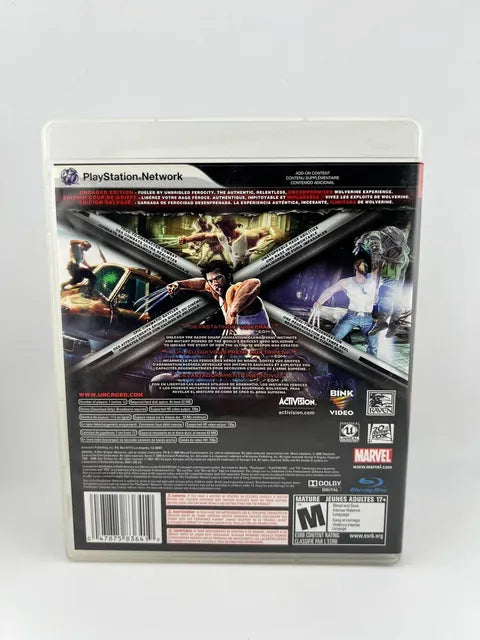 X-Men Origins: Wolverine Playstation 3 PS3