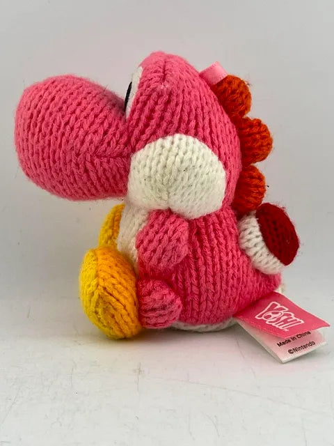 Yarn Yoshi Pink Amiibo