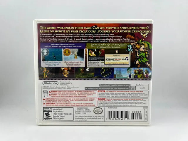 The Legend Of Zelda Majora's Mask 3D Nintendo 3DS