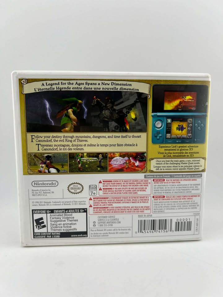 The Legend of Zelda: Ocarina of Time 3D Nintendo 3DS