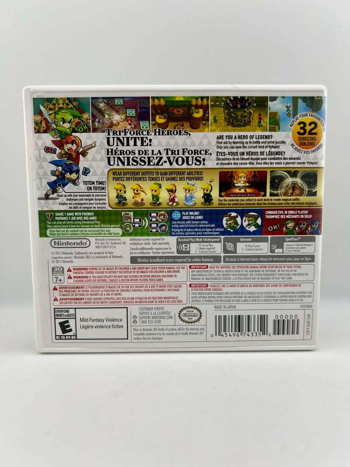 The Legend Of Zelda Tri Force Heroes NINTENDO 3DS