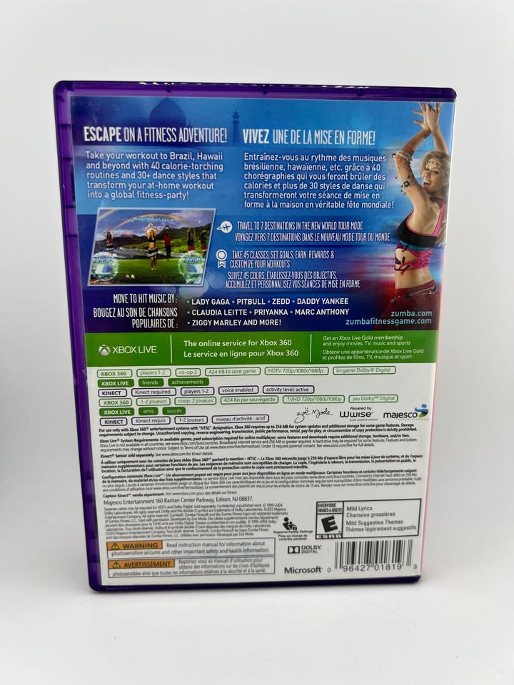 Zumba Fitness World Party Xbox 360 X360