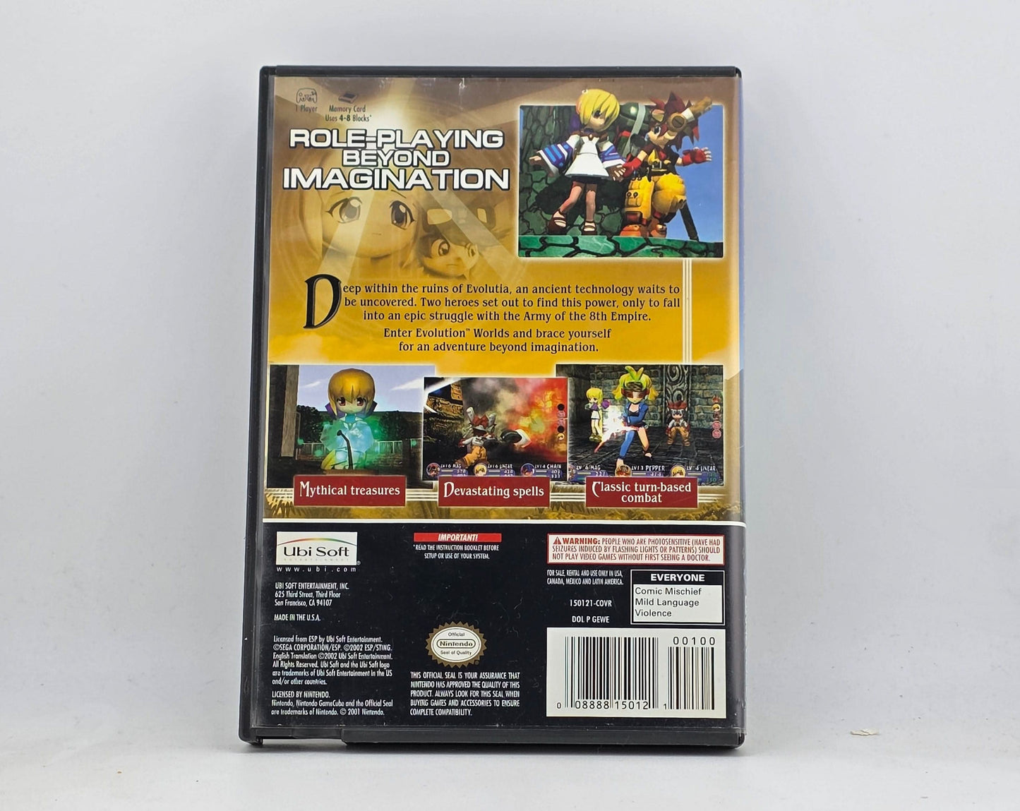 Evolution Worlds Nintendo Gamecube Ngc