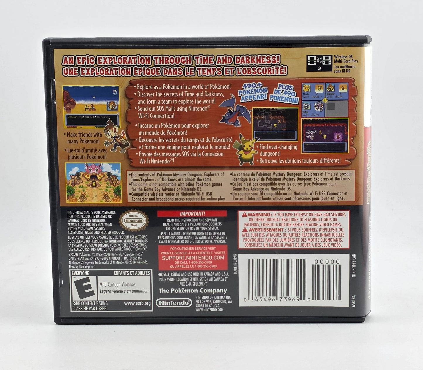 Pokemon Mystery Dungeon Explorers of Darkness Nintendo DS