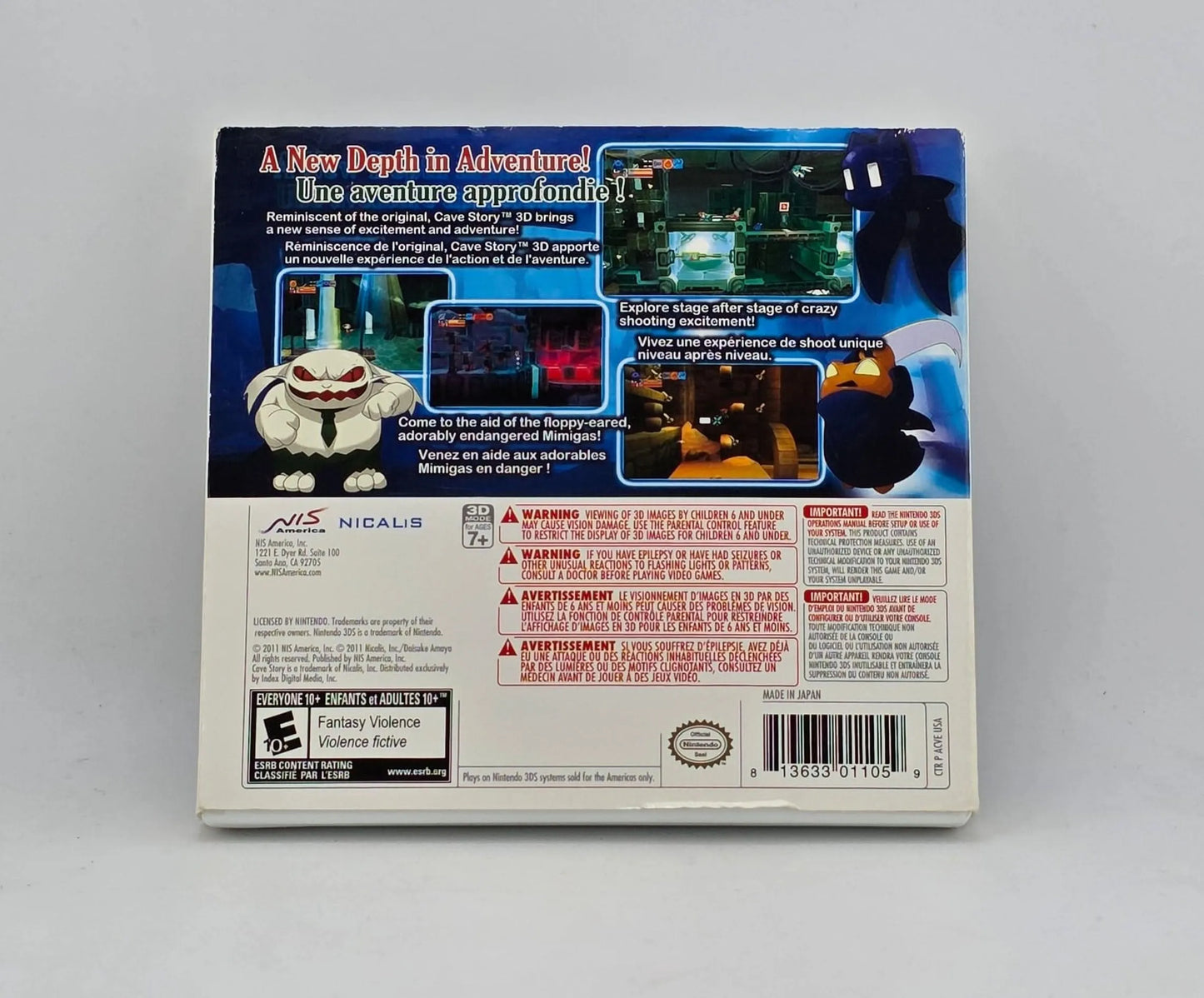 Cave Story 3D Pochette Holographique