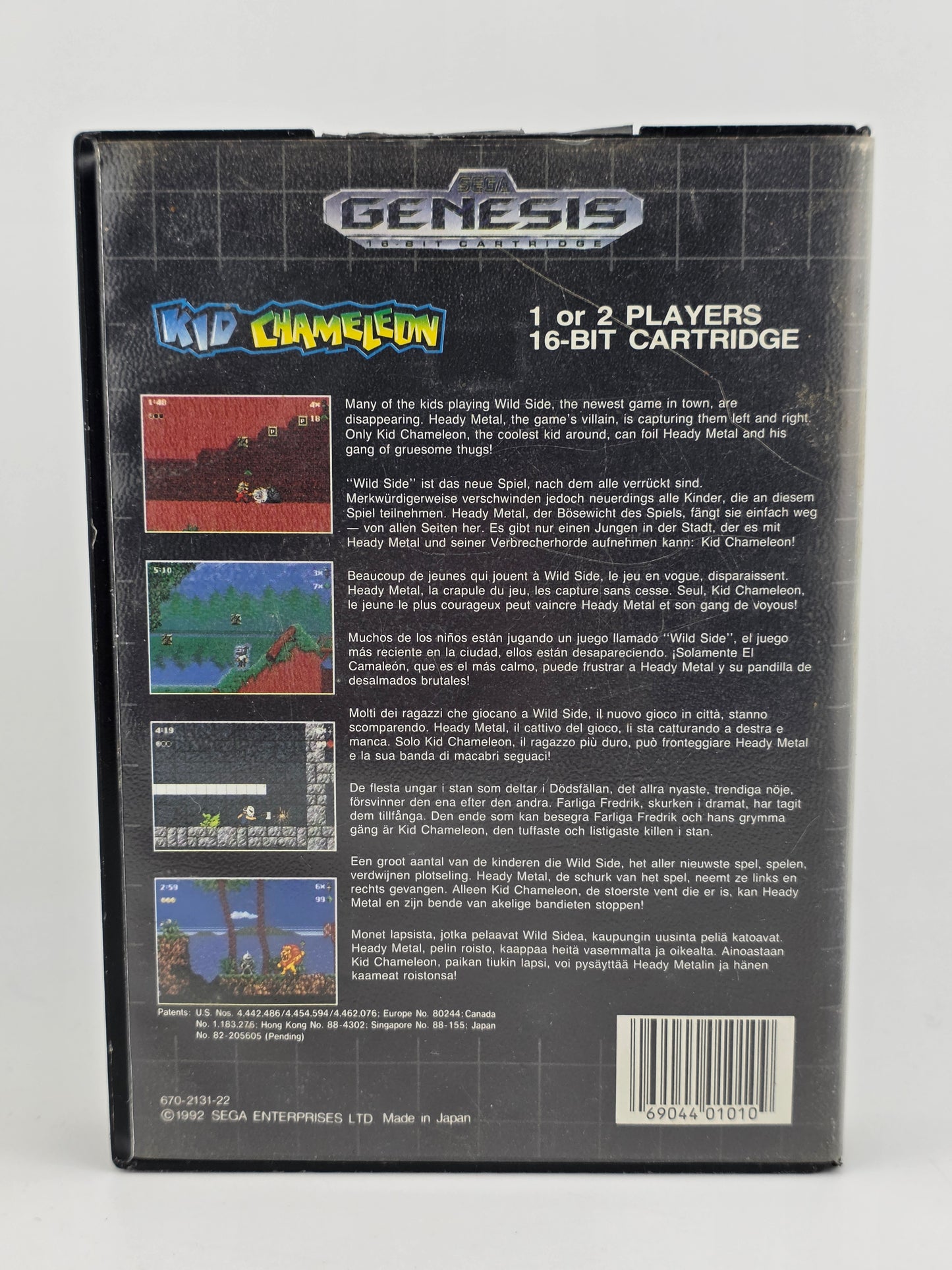 Kid Chameleon Sega Genesis SG