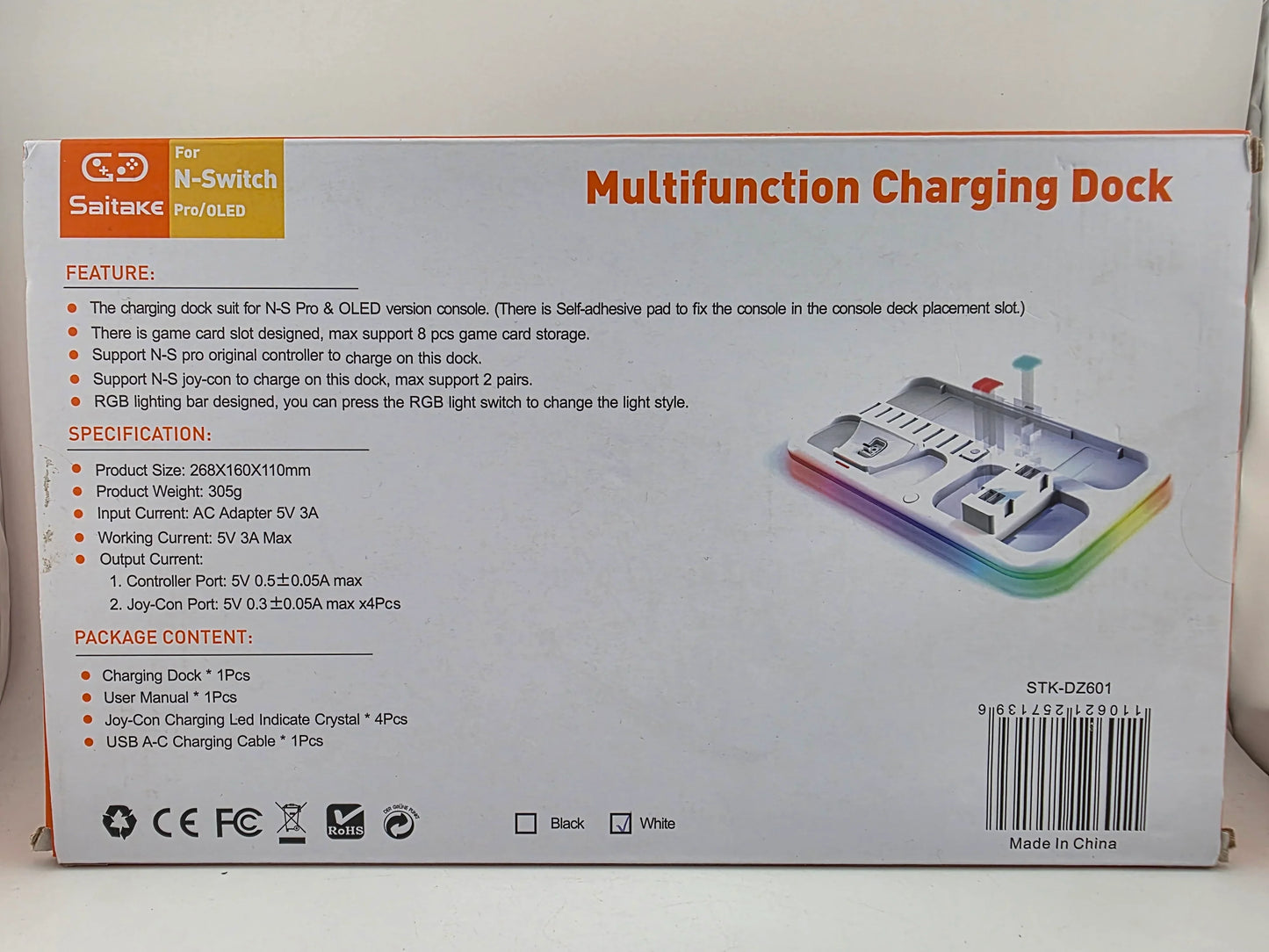 Station de charge multifonction Saitake STK-DZ601