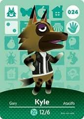 Animal Crossing Genuine Official Amiibo Card Kyle 024 jeux video game-x