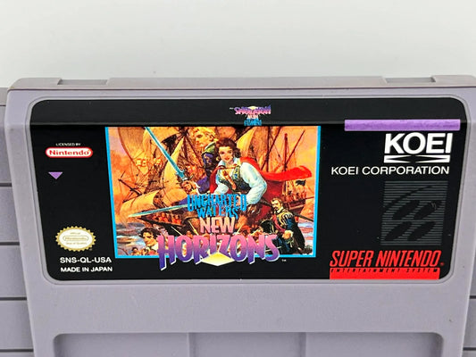 UNCHARTED WATERS NEW HORIZONS SUPER NINTENDO SNES