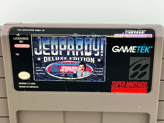 JEOPARDY DELUXE EDITION SUPER NINTENDO SNES
