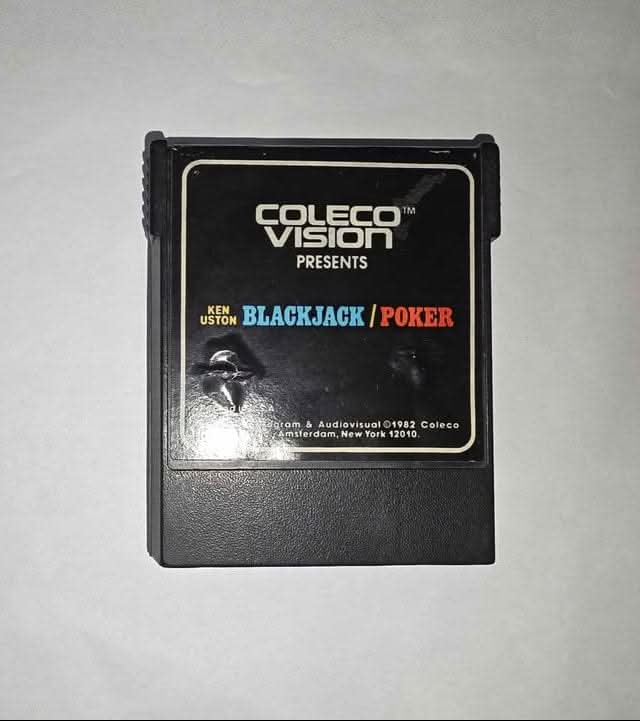 Ken Uston Blackjack-Poker Colecovision CV jeux video game-x