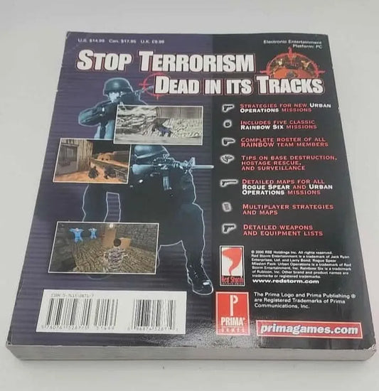Rainbow Six: Rogue Spear & Urban Operations Prima Strategy Guide Prima