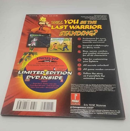 Dragon Ball Z Budokai Prima Strategy Guide Prima