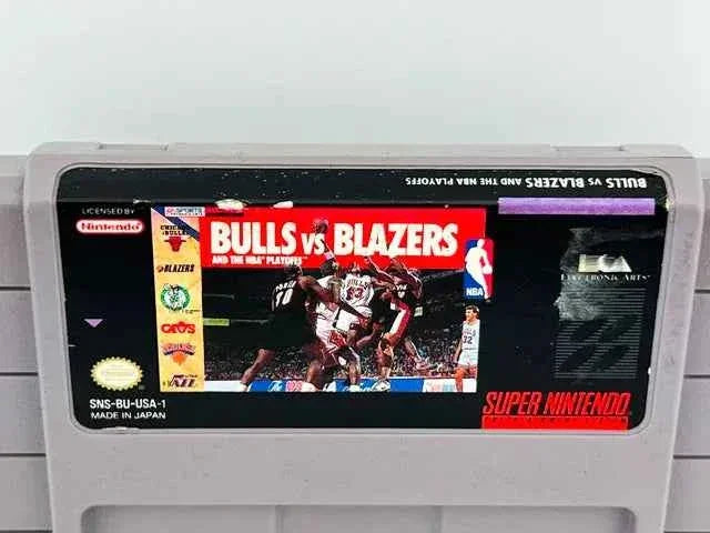 Bulls Vs Blazers and the NBA Playoffs Super Nintendo Snes