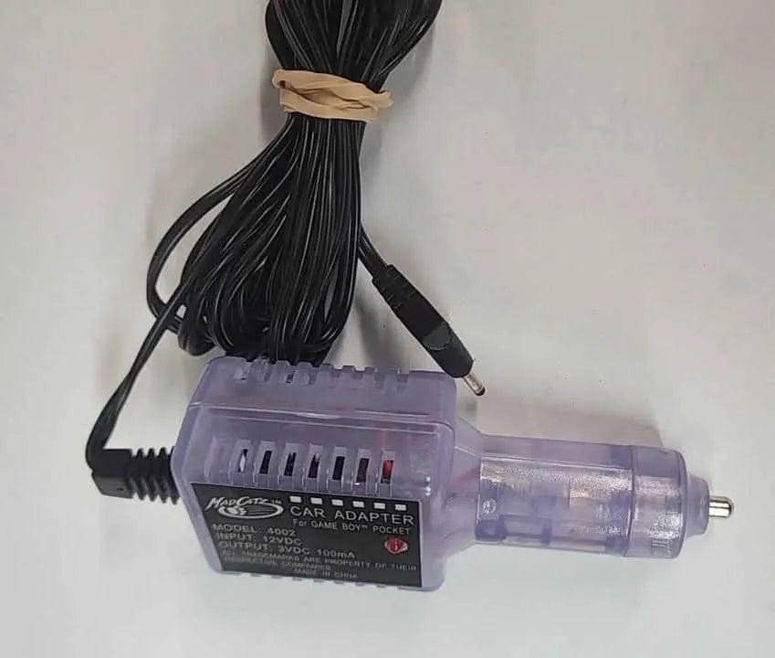 Fil alimentation pour auto car adapter Mad Catz Game Boy Pocket Gb Et Game Boy Color Gbc madcatz