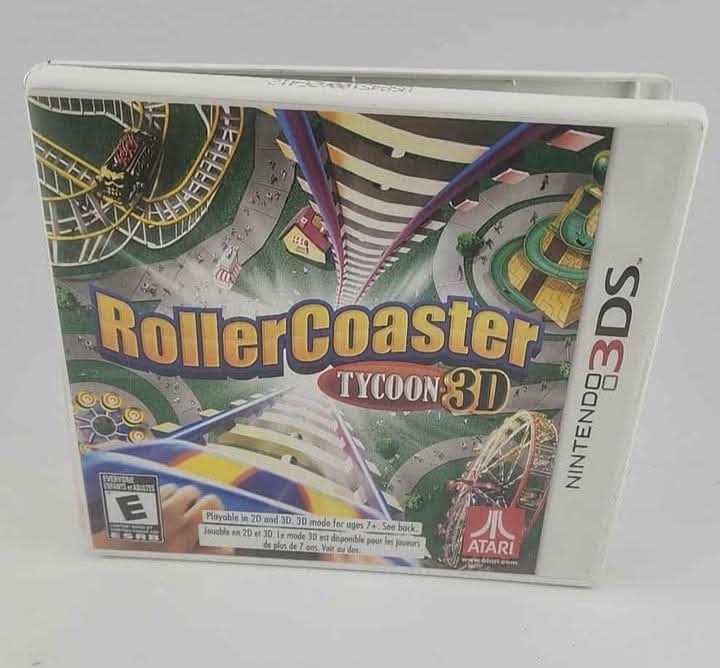 Roller Coaster Tycoon 3D Nintendo 3DS jeux video game-x