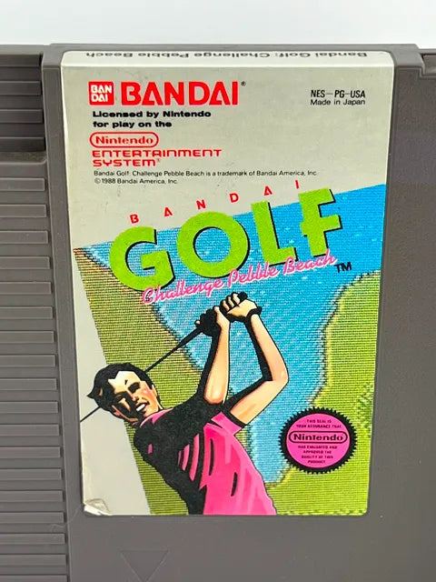 Bandai Golf Challenge At Pebble Beach Nintendo Nes