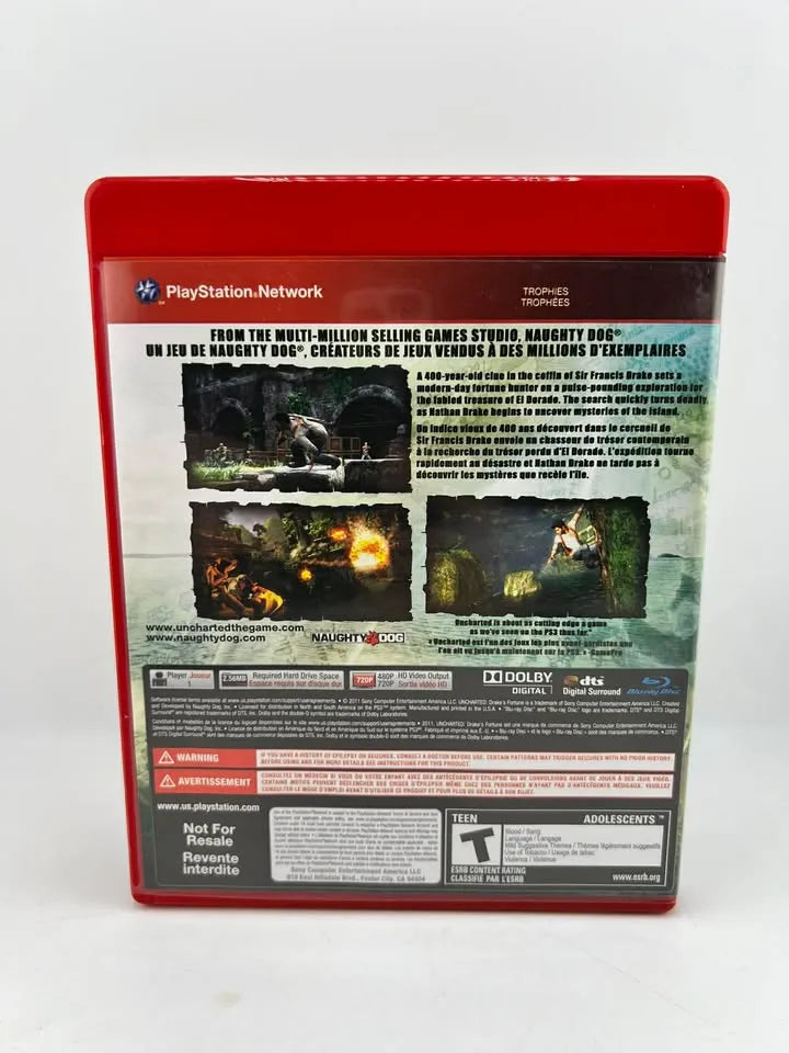 Uncharted Drake's Fortune Greatest Hits Playstation 3 PS3