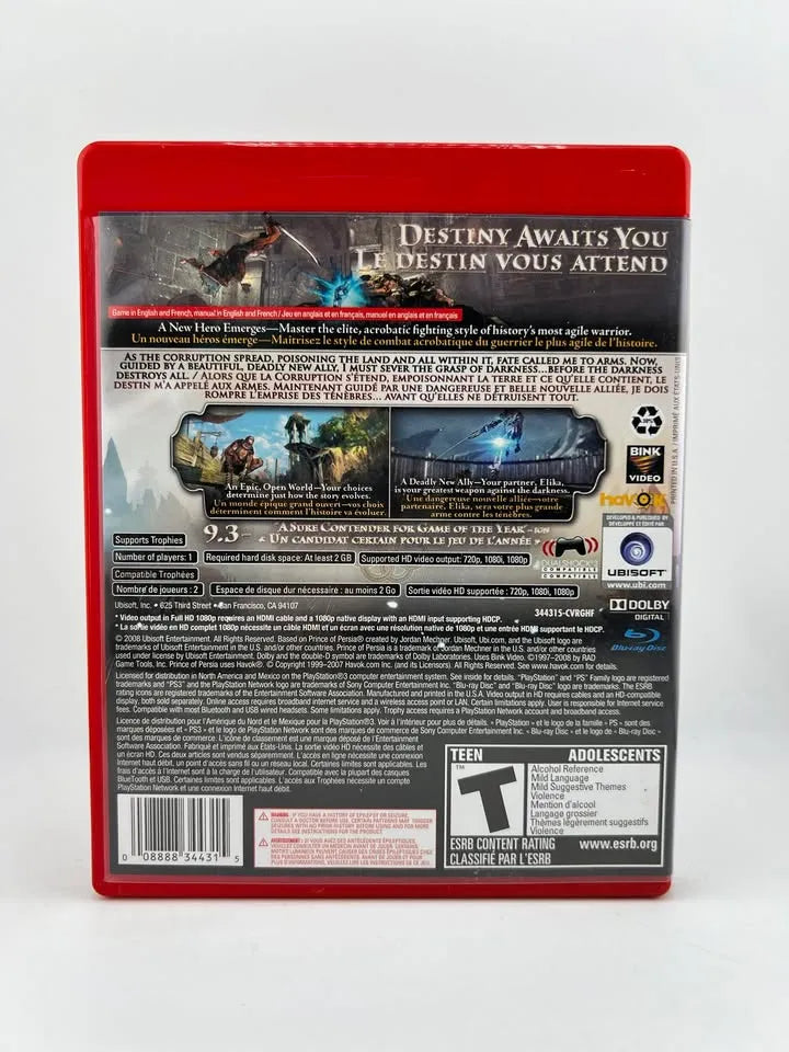 Prince Of Persia Greatest Hits Playstation 3 PS3