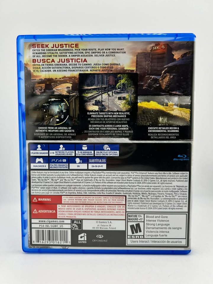 Sniper Ghost Warrior Contracts Playstation 4 PS4