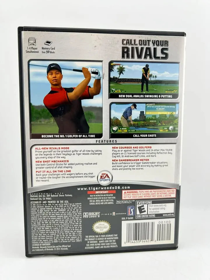 Tiger Woods PGA Tour 06 Nintendo Gamecube NGC