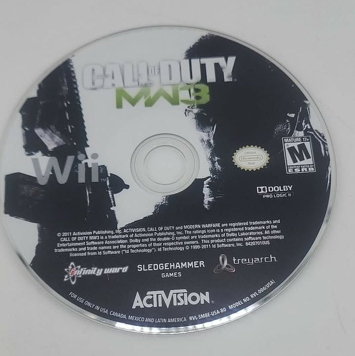 Call Of Duty Modern Warfare 3 Nintendo Wii