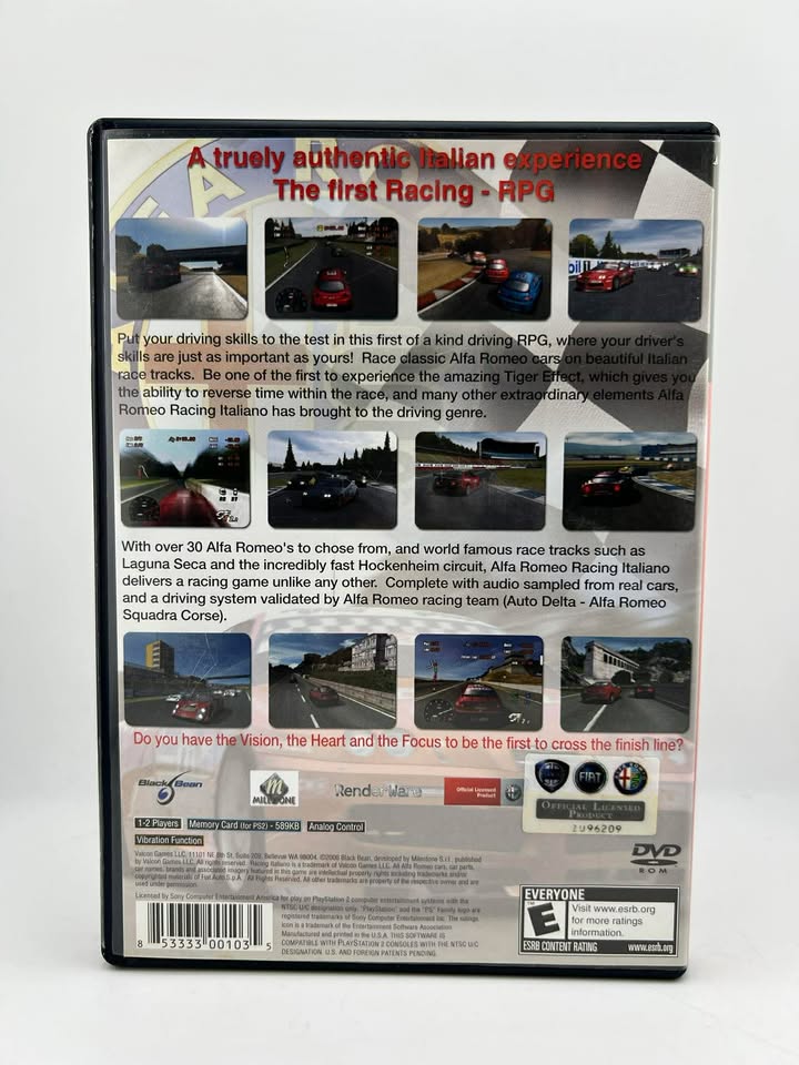 ALFA ROMEO RACING ITALIANO (PLAYSTATION 2 PS2)