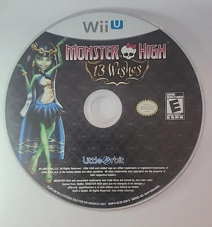 Monster High 13 Wishes Nintendo Wiiu