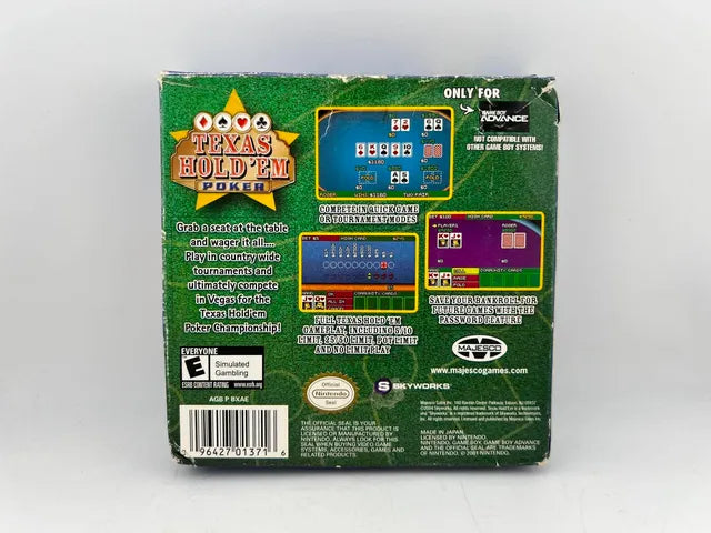 Texas Hold Em Poker Game Boy Advance GBA