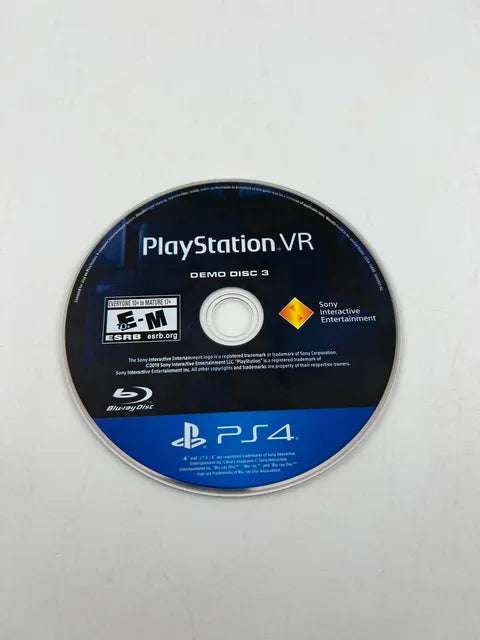 PlayStation VR Demo Disc 3 Playstation 4 PS4