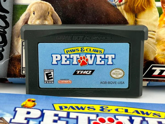 Paws And Claws Pet Vet Game Boy Advance GBA